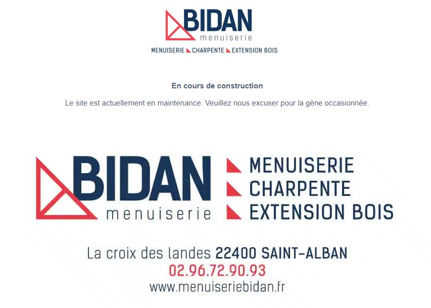 Menuiserie Bidan Contact